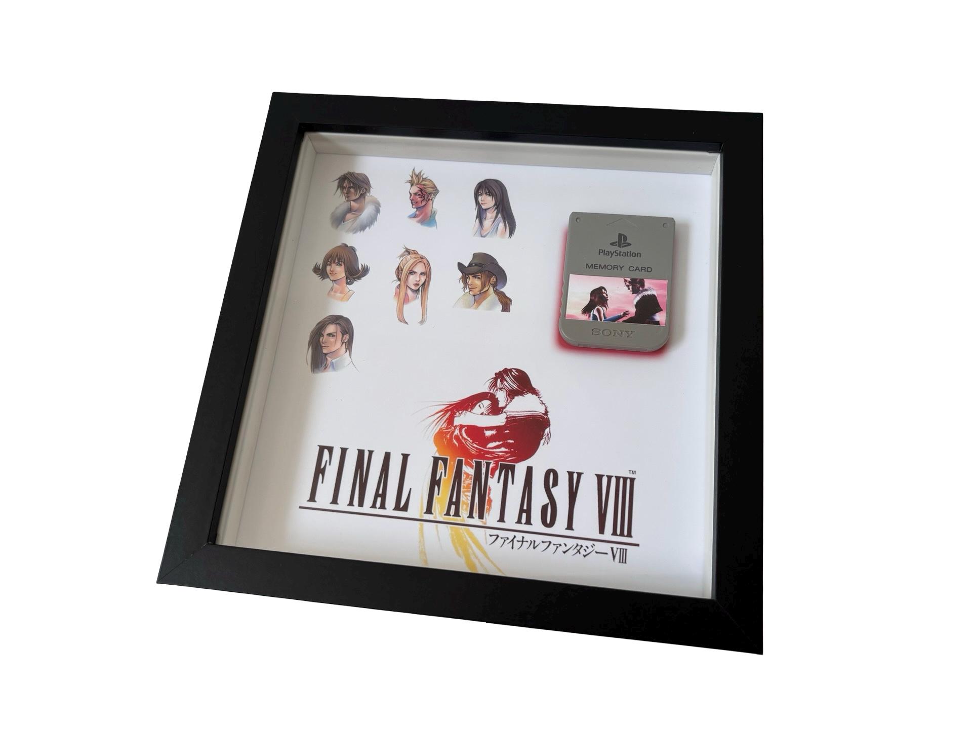 Final Fantasy VII VIII IX X Display Frame Case + Official