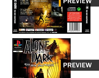 Alone in the Dark: The New Nightmare – PS1 PlayStation Ersatzcover/Einleger – PAL-Region