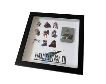 Final Fantasy VII VIII IX X Display Frame Case + Official