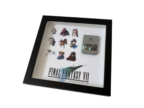 Final Fantasy VII VIII IX X Display Frame Case + Official