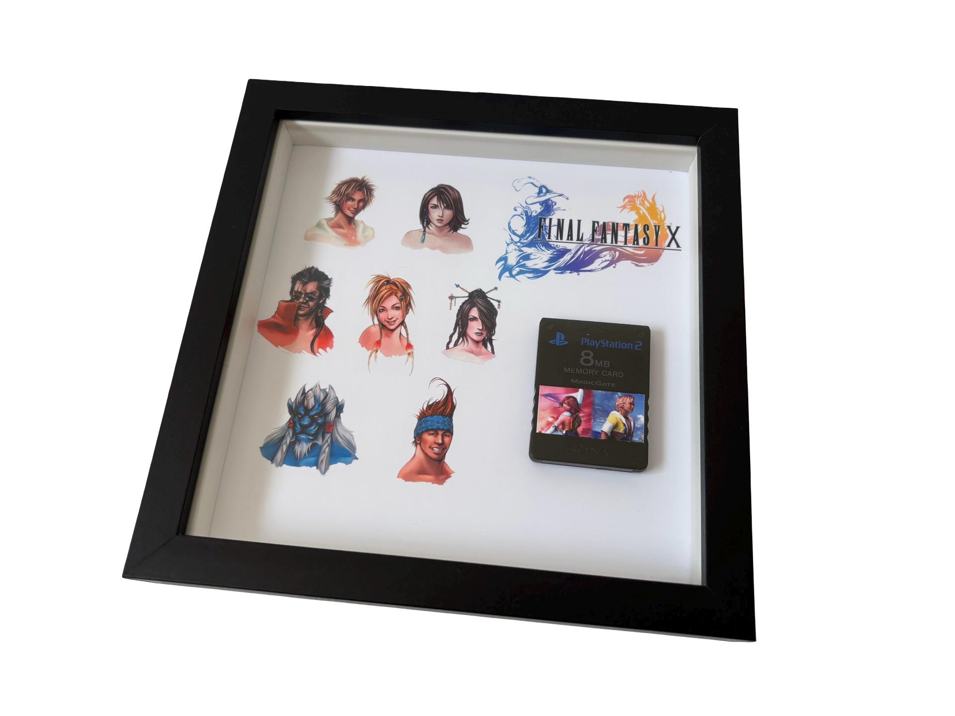 Final Fantasy VII VIII IX X Display Frame Case + Official
