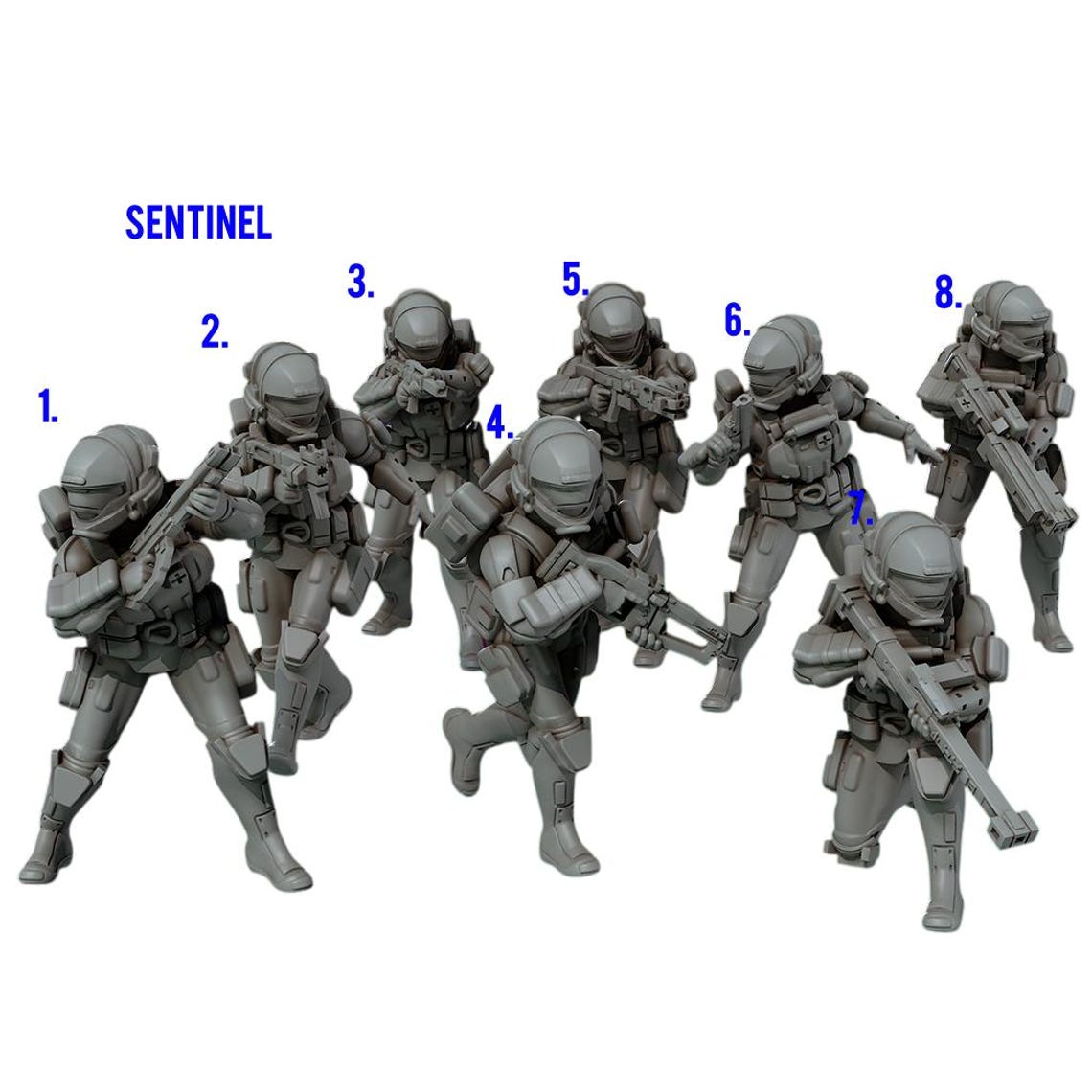 Marathon Runner Shell Inspired Miniatures Wargaming 32mm Assassin ...