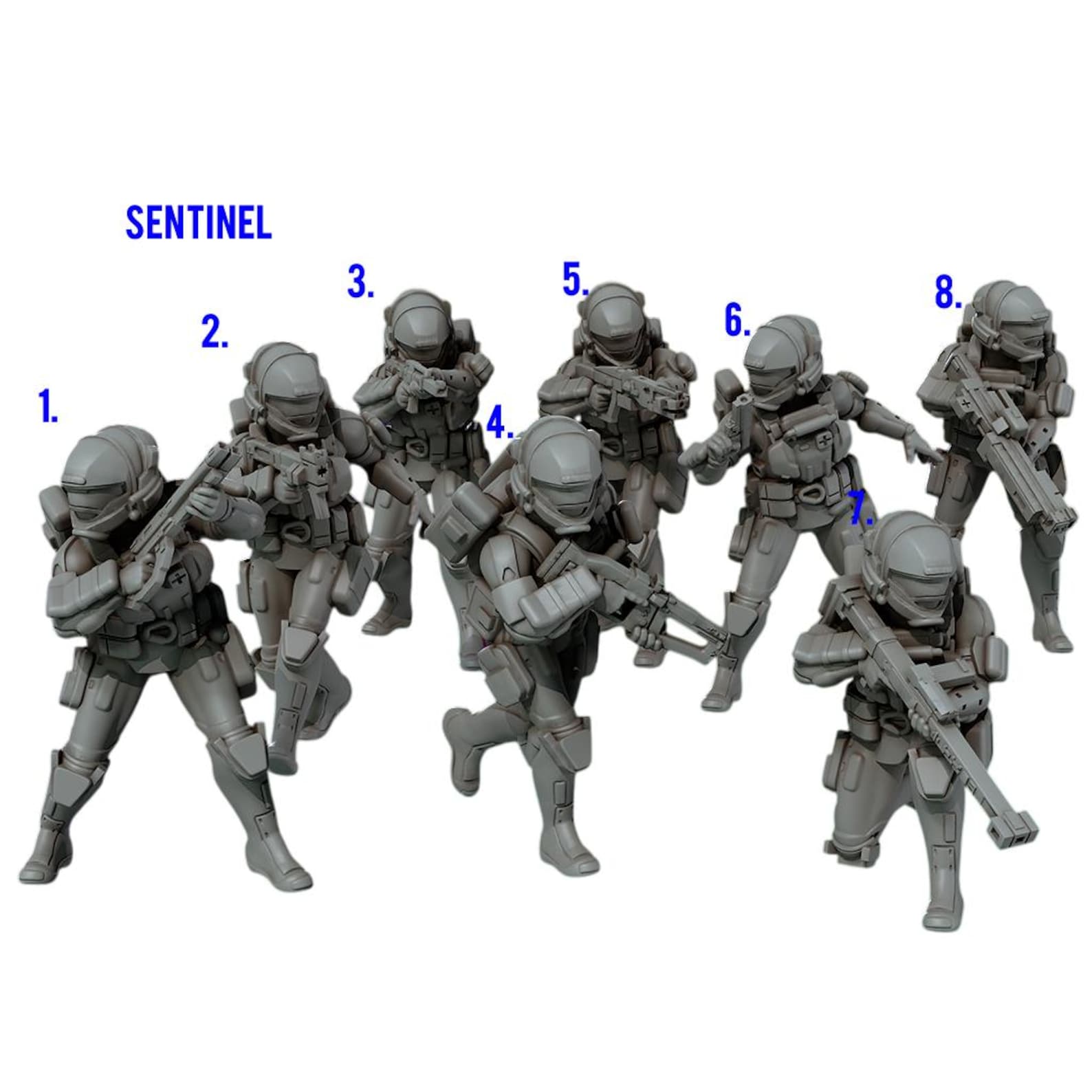 Marathon Runner Shell Inspired Miniatures Wargaming 32mm Assassin ...