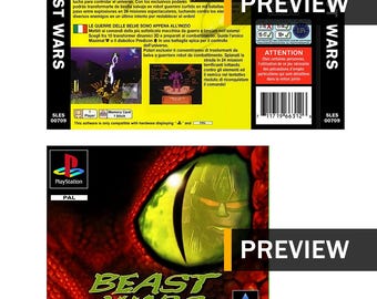 Beat Wars: Transformers – PS1 PlayStation Ersatzcover/Einlagen – PAL-Region
