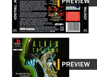 Alien Trilogy – PS1 PlayStation Ersatzcover/Einlagen – PAL-Region