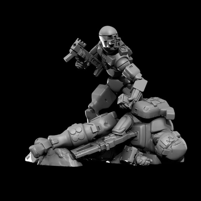 Marathon Runner Shell Inspired Miniatures Wargaming 32mm Assassin ...