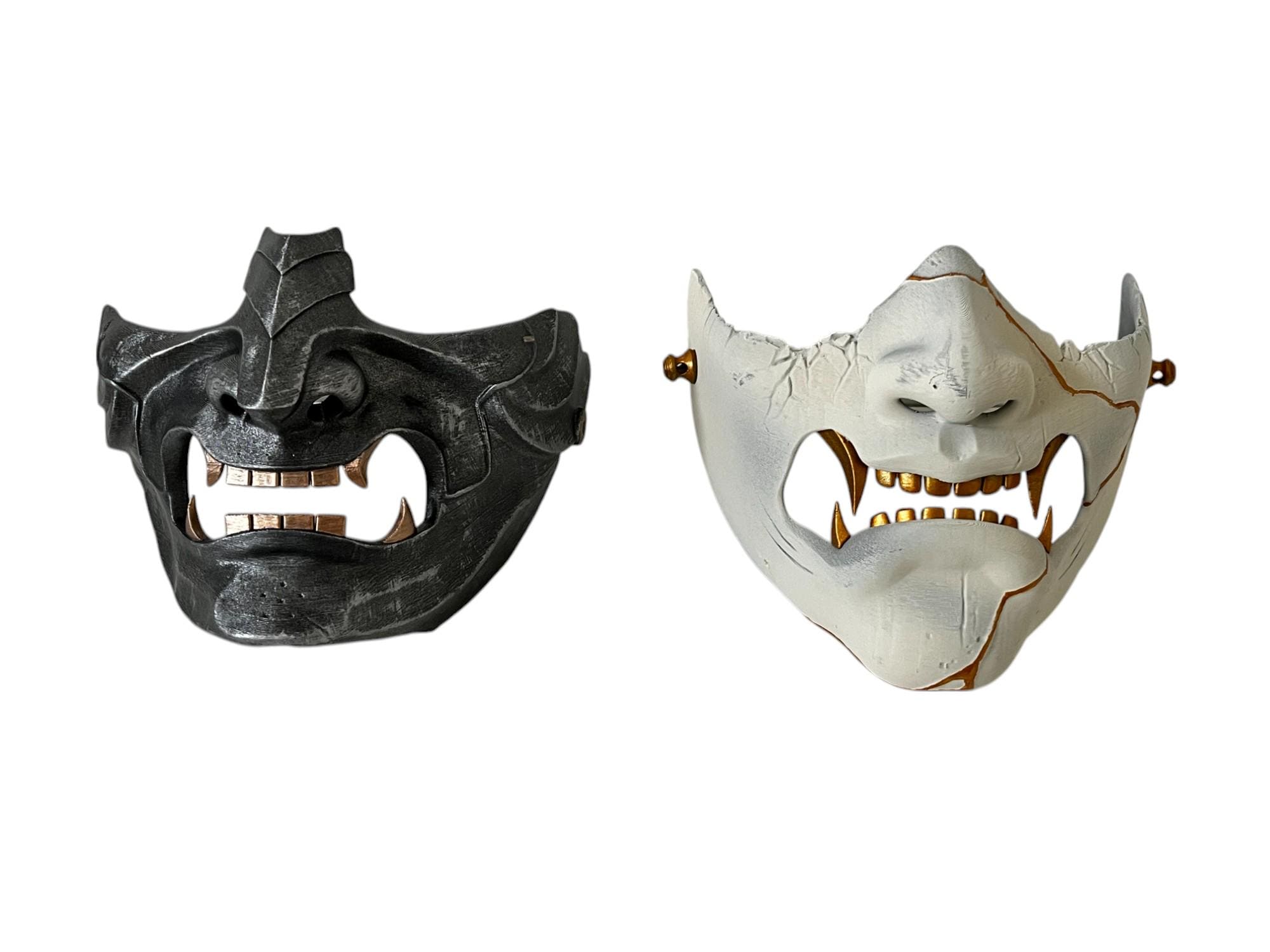 Ghost of Yotei - Atsu Samurai Shogun Menpu Demon Mask - Wearable