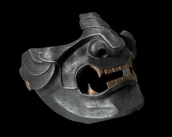 Ghost of Tsushima - Jin Sakai Samurai Shogun Menpu Demon Mask - Wearable - Fan Art