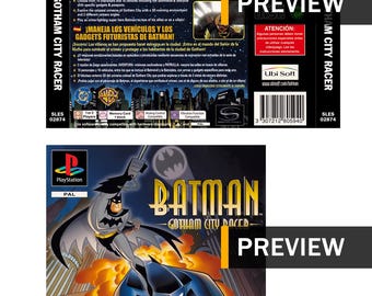 Batman Gotham City Racer – PS1 PlayStation Ersatzcover/Einlagen – PAL-Region