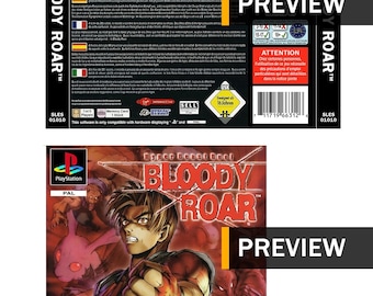 Bloody Roar – PS1 PlayStation Ersatzcover/Einlagen – PAL-Region