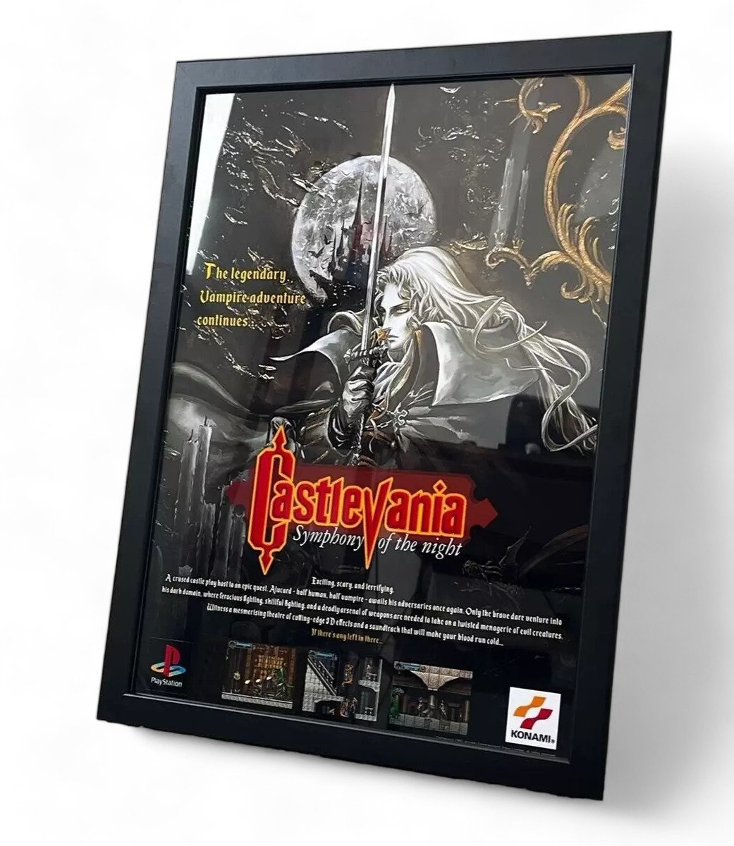 CASTLEVANIA KONAMI SONY PLAYSTATION 2 B2 SIZE OFFICIAL POSTER