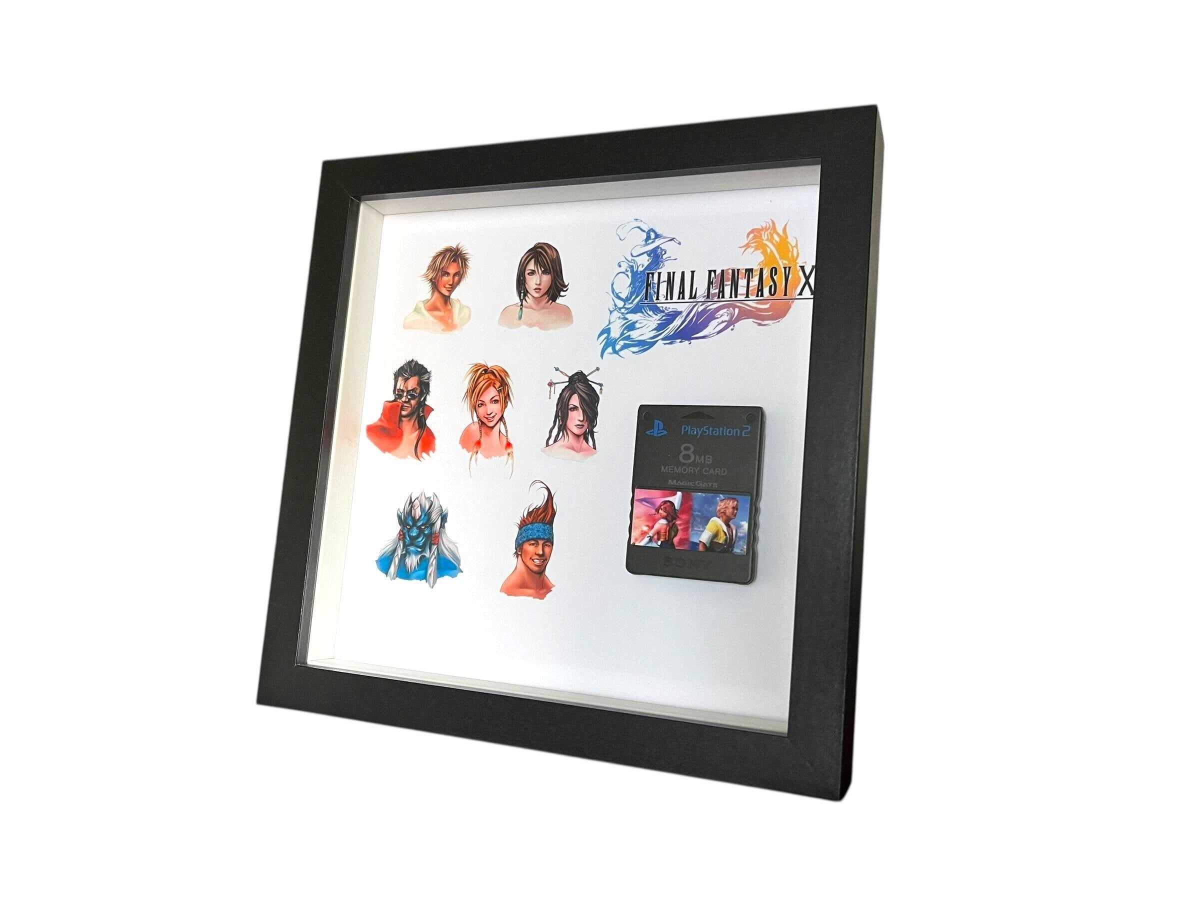 Final Fantasy X 10 Display Frame Case + Official Playstation PS2