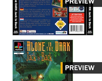 Alone in the Dark 2: Jack Is Back – PS1 PlayStation Ersatzcover/Einleger – PAL-Region