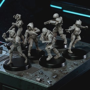 Marathon Runner Shell Inspired Miniatures Wargaming 32mm Assassin Vandal Fan Art