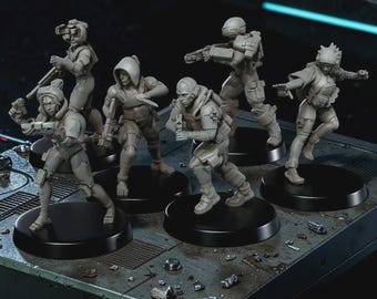 Marathon Runner Shell Inspired Miniatures Wargaming 32mm Assassin Vandal Fan Art