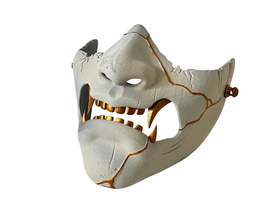 Ghost of Yotei - Atsu Samurai Shogun Menpu Demon Mask - Wearable