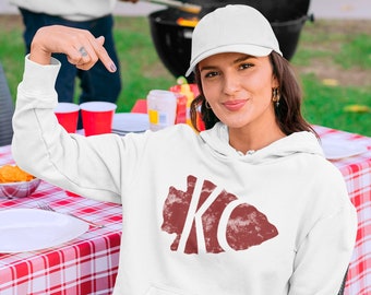 Unisex Kansas City Local Hoodies "KC City Collection" Oversized Boyfriend Fashion Long Sleeve Sports Shirts - Fall Tailgate Fashion - 5176