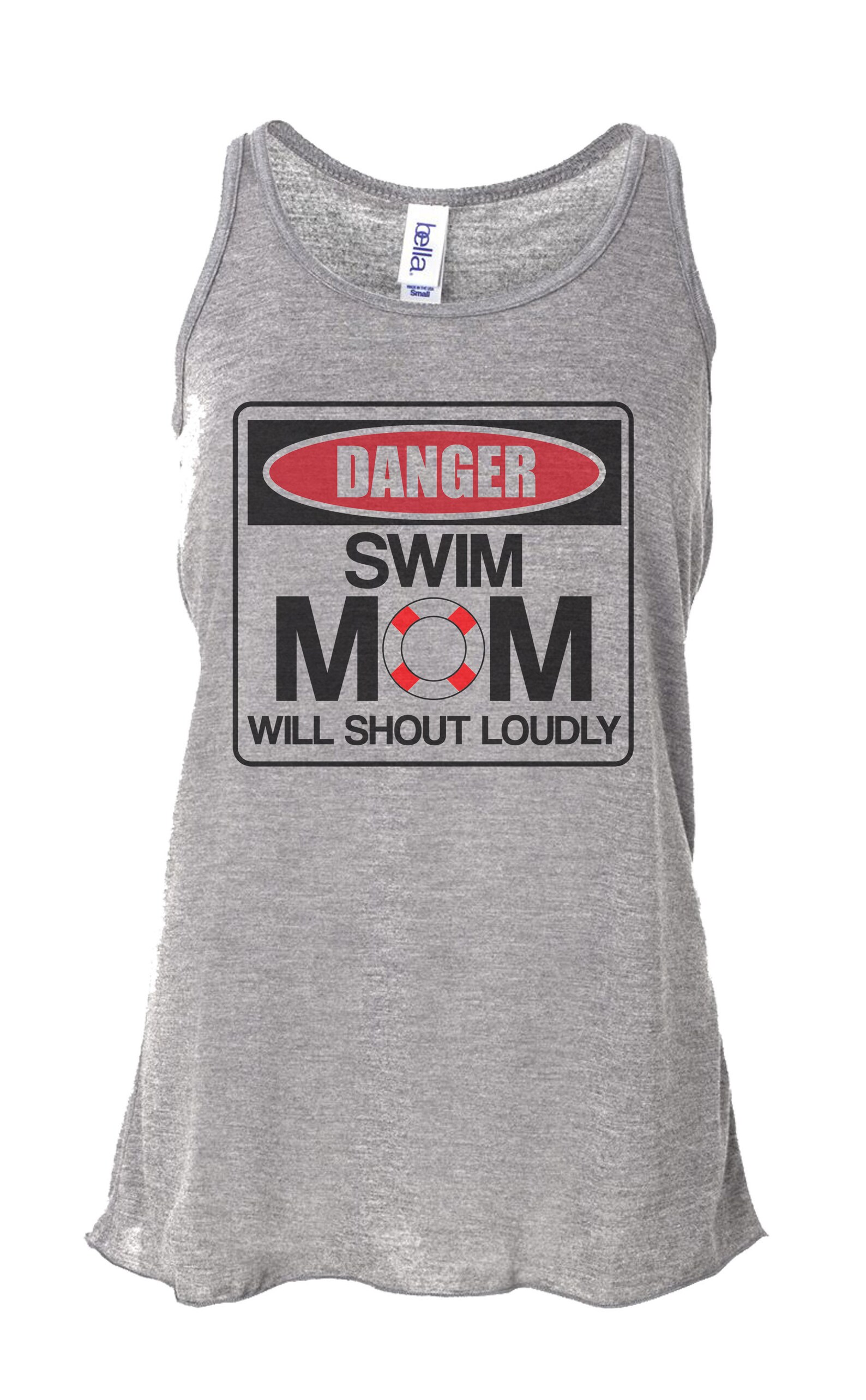 Funny Sports Mom Shirts danger Swim Mom Will Shout Etsy