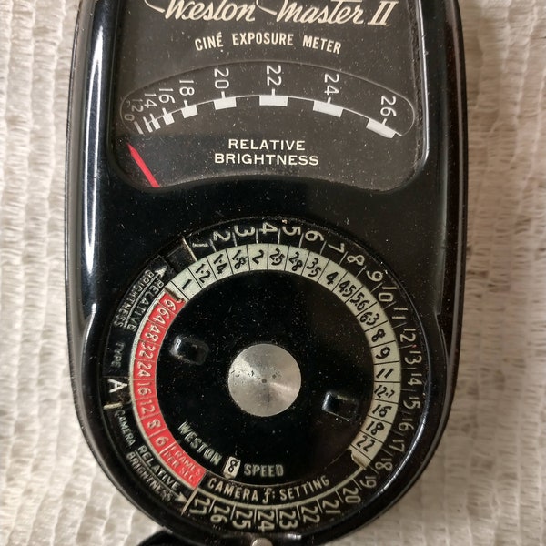 Weston Master II Universal Light Exposure Meter Model 736 Leather Case