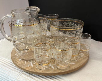 Vintage Etched Grape Design 2 1/4" H Clear Glass Shot Glasses 1930s Set of  5 - Etsy