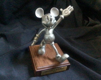 Hudson Company Pewter Mickey Mouse Figurine