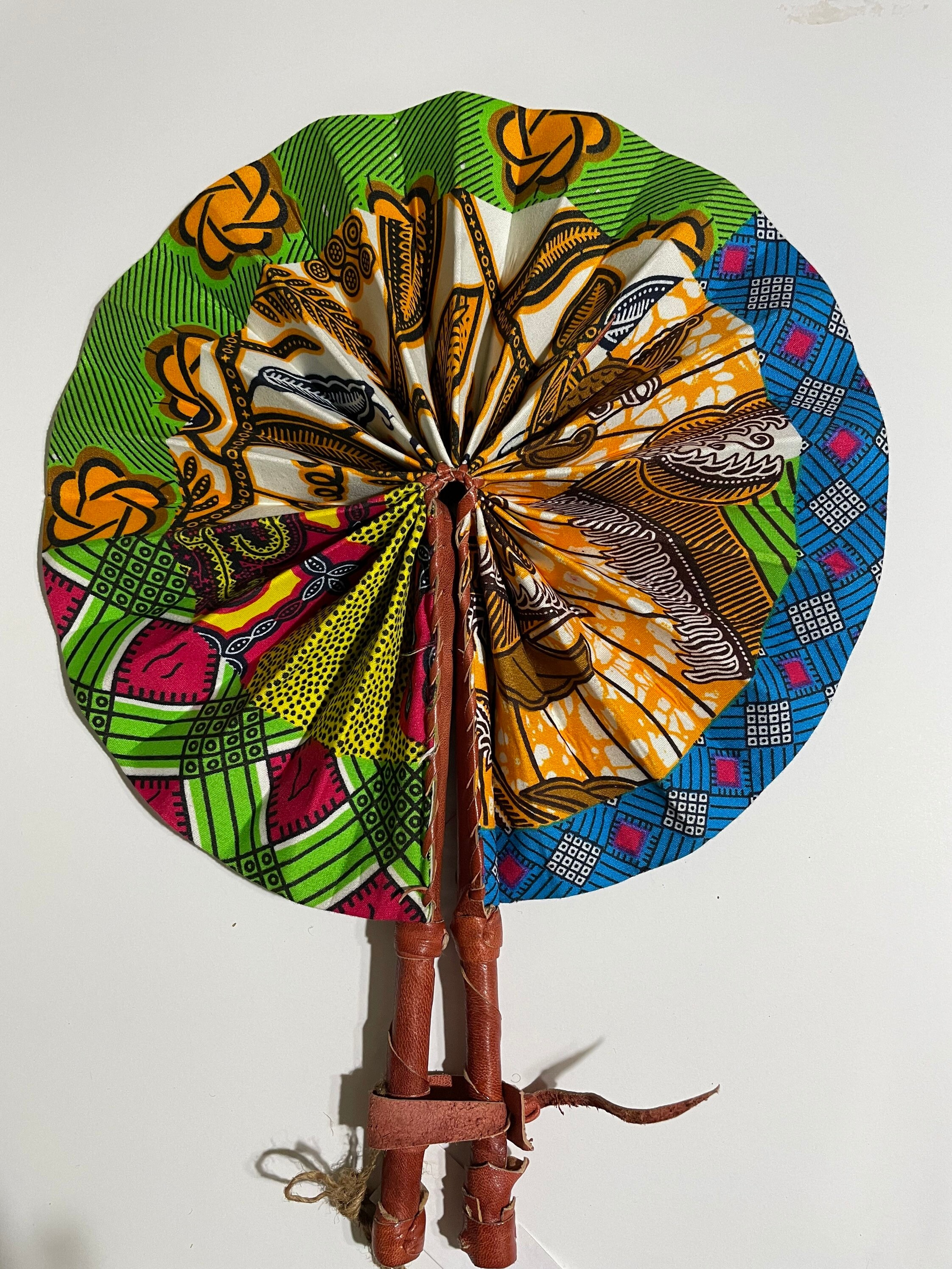 African Fabric Fan / Ankara African Fan / African Fabric Fan / Etsy