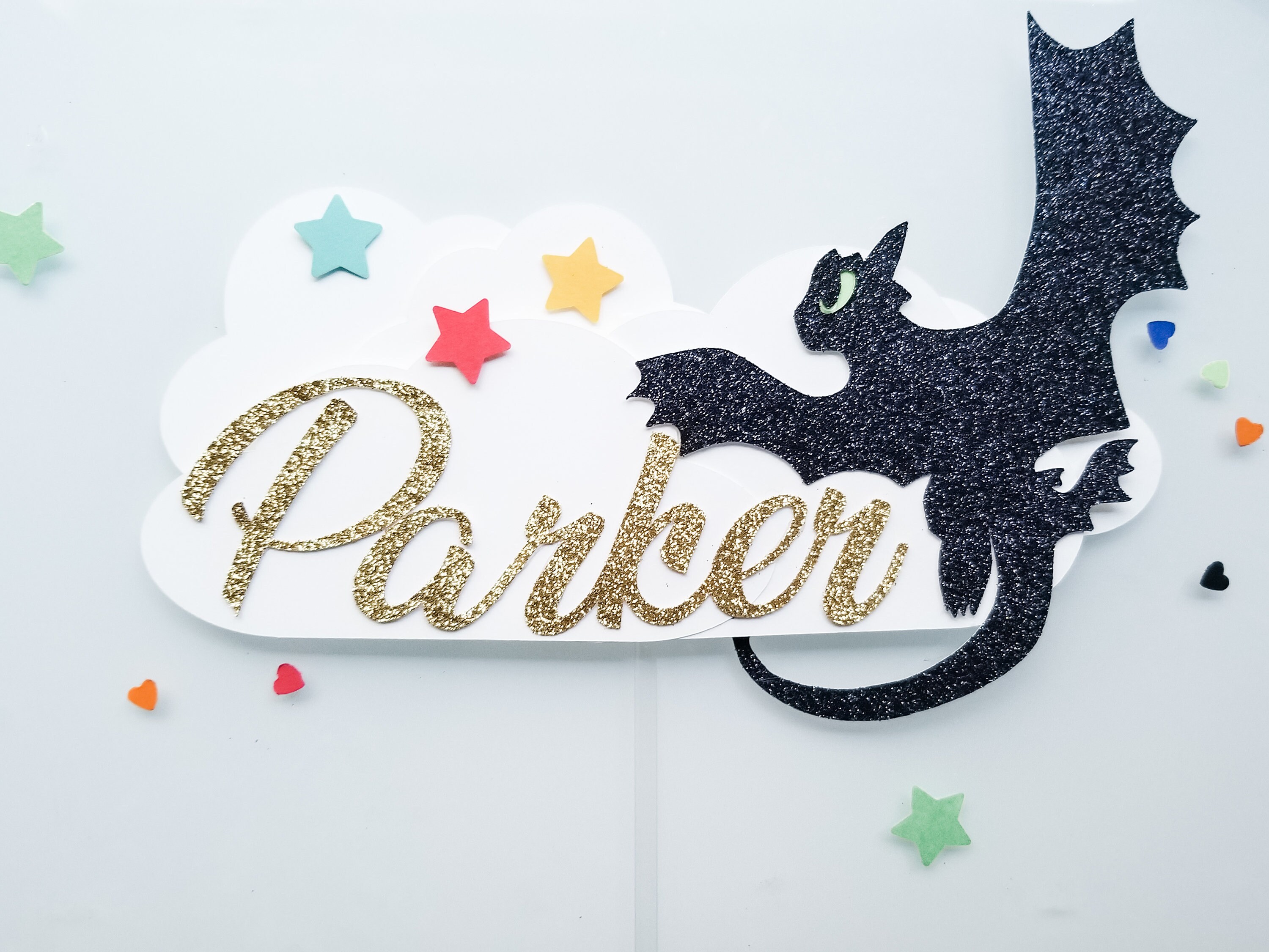 How To Train Your Dragon Birthday Cake Topper Toothless Cake Etsy