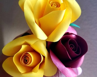 Rose Bud Template, DIY Paper Flower, SVG & PDF (with Tutorial)