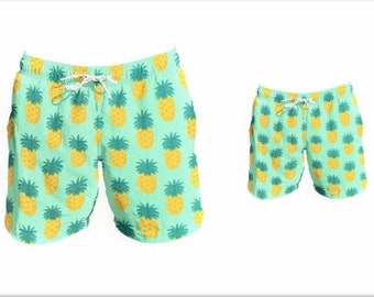 Maillots de bain assortis Père Fils, Maillot de bain assorti Père & Fils, Maillots de bain assortis Père et Fils, Tenue assortie Père Fils, Nouveau cadeau papa