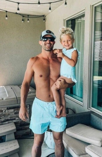 Dad and son swim trunks deals