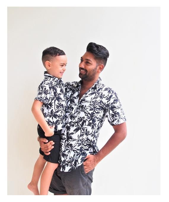matching father son button up shirts