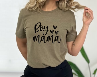 Boy Mama T-Shirt | Mom T-Shirt | Mother T-Shirt | Mama Shirts | Mum T-Shirt | Mummy T-Shirt | Mum Gift | New Mom Gift | Mothers Day Gift