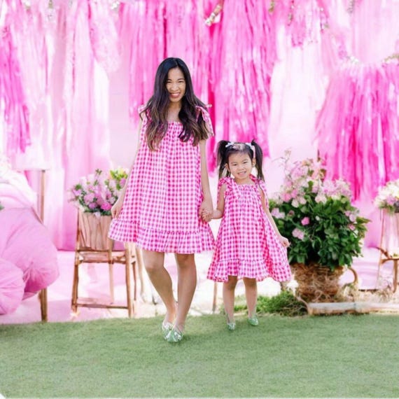 hot pink mommy and me dresses Shop Mommy And Me Dress, Hot Pink Eater Dress, Adult Tutu Dress, Matching Mother Daughter Dress, Birthday Dress, Formal Dress, Special Occasion -