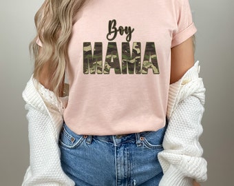 Boy Mama T-Shirt | Mom T-Shirt | Mother T-Shirt | Mama Shirts | Mum T-Shirt | Mummy T-Shirt | Mum Gift | New Mom Gift | Mothers Day Gift