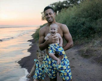 Trajes de baño familiares a juego, trajes de baño tropicales familiares, trajes de baño a juego para padre e hijo, trajes de baño a juego para padre e hijo, trajes de baño para mamá y yo