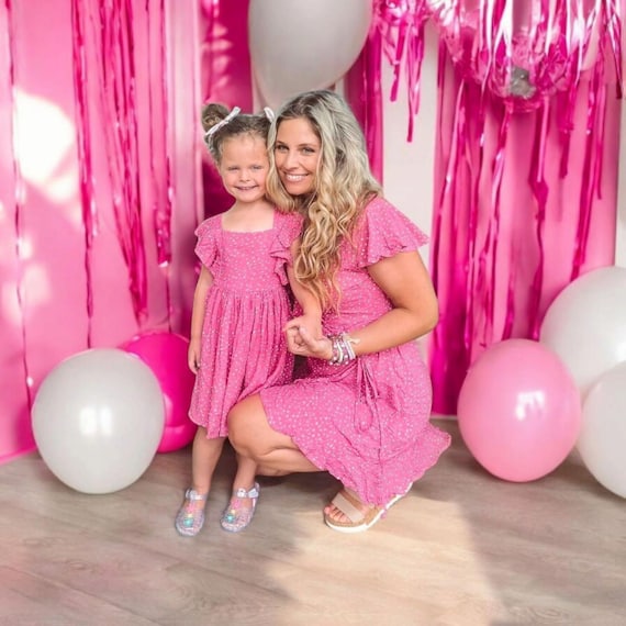 strapless open back dress Pink Sequins Layered Dress – Little Twinkles & Glitz