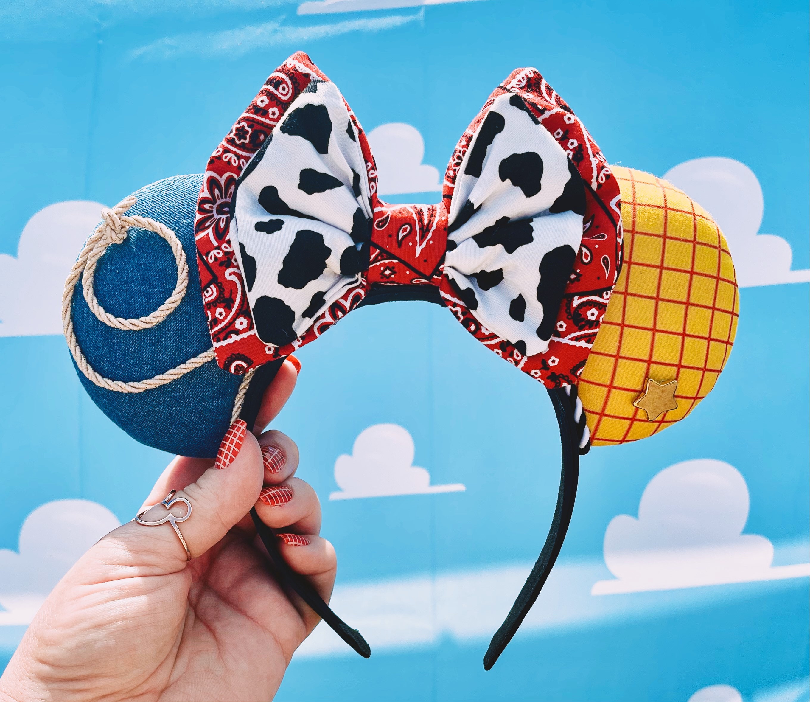 Denim Minnie Ears - Etsy display picture 2
