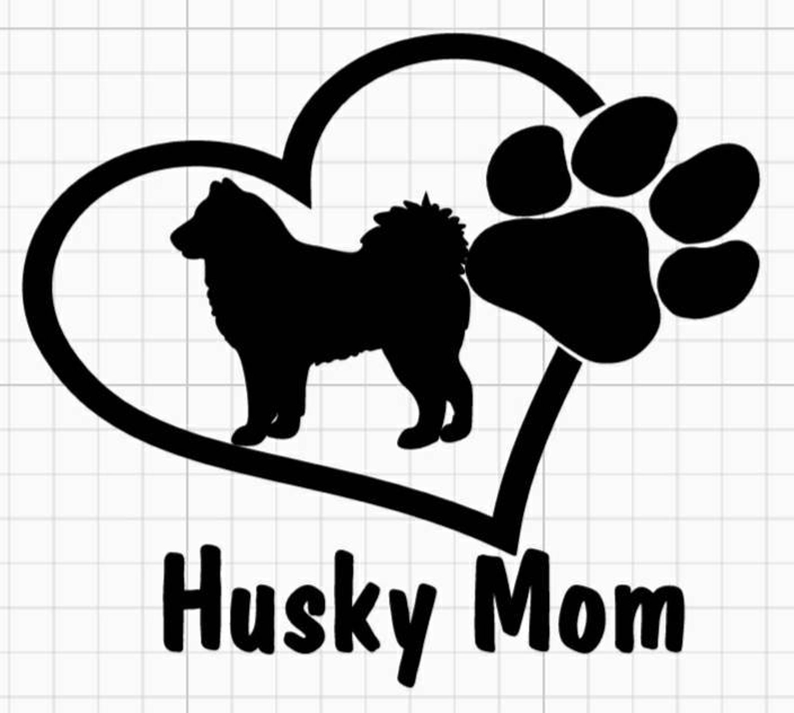 Husky mom husky husky mom decal husky decal dog mom decal | Etsy