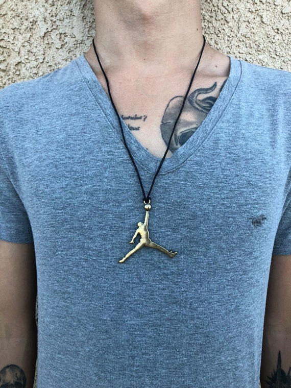 NBA Necklace Basketball Player Dunking Etsy
