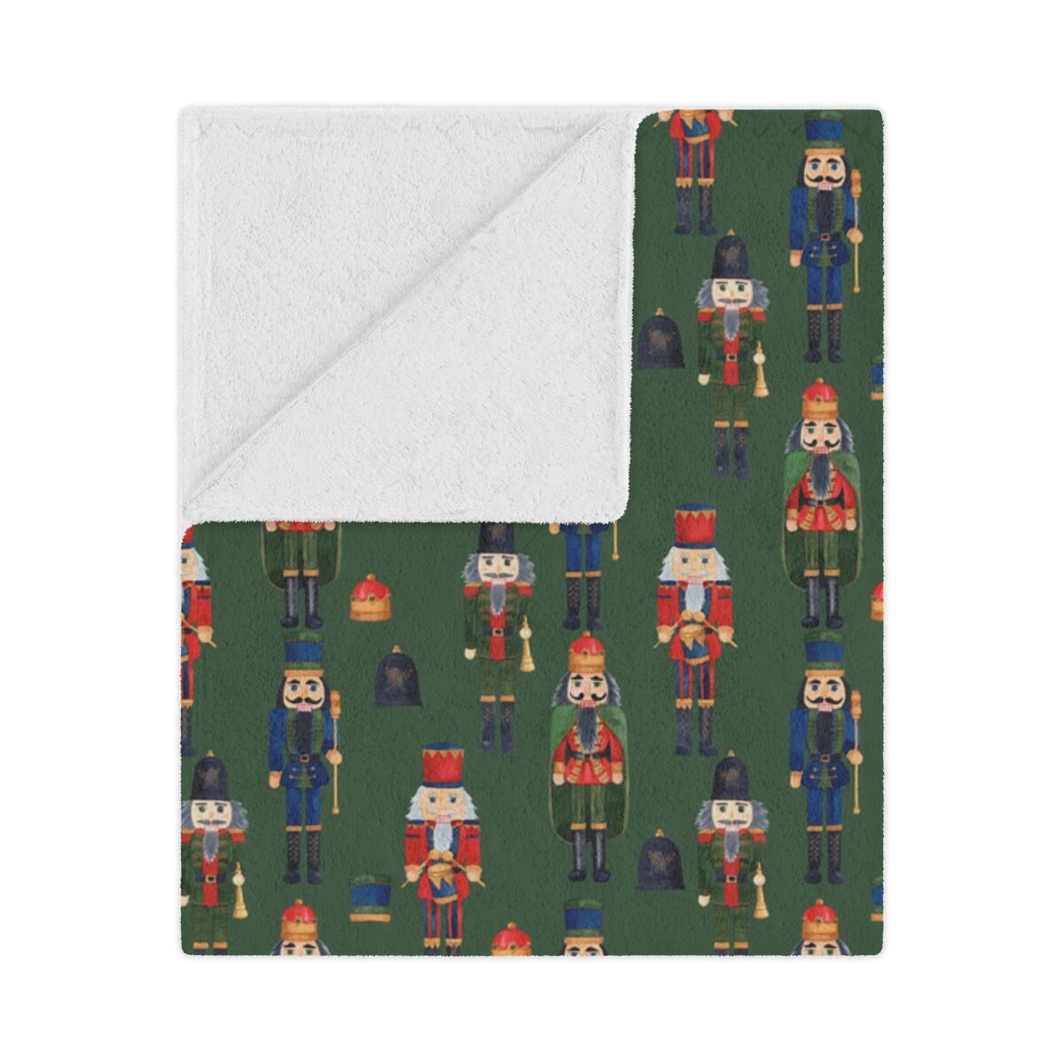 Green Nutcracker Minky Blanket Christmas Nutcracker Blanket Etsy UK