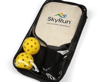 Pickleball Kit Custom Corporate Gift Game Paddle Balls Bag Gift, Sports Equipment, Pickleball Set with Paddles and Balls, Pickleball