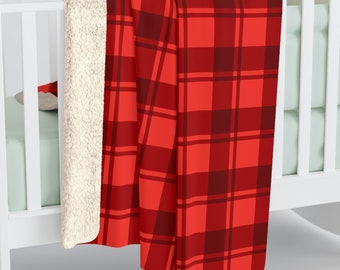 Buffalo Plaid Fleece Throw Blanket: Soft Christmas Home Decor