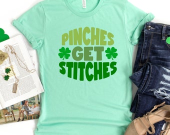 Pincer pour obtenir des points, chemise trèfle de la Saint-Patrick, chemise drôle disant Saint-Patrick, chemise bar crawl, chemise unisexe défilé