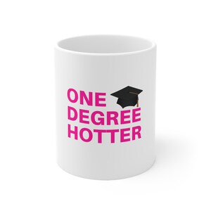Hot Pink Graduation Mug, Class of 2022 Gift, 11oz