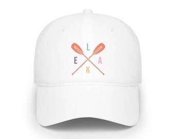 Lake Paddle Baseball Cap: Pastel Lake Lover Summer Hat