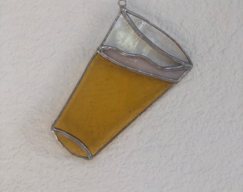 Stained glass beer pint