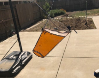 Beer Stained Glass Suncatcher