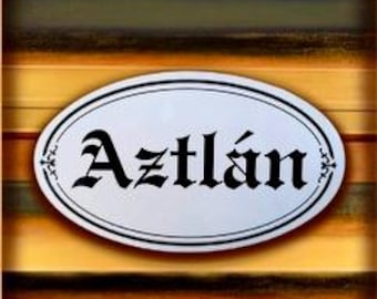 AZTLAN - VINYL  Auto DECAL Chicano  Lowrider