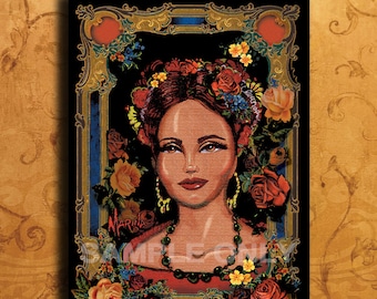 LA MUJER  Latina  Greeting card