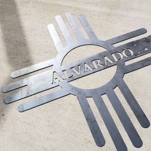 NM Zia Personalized Metal Sign